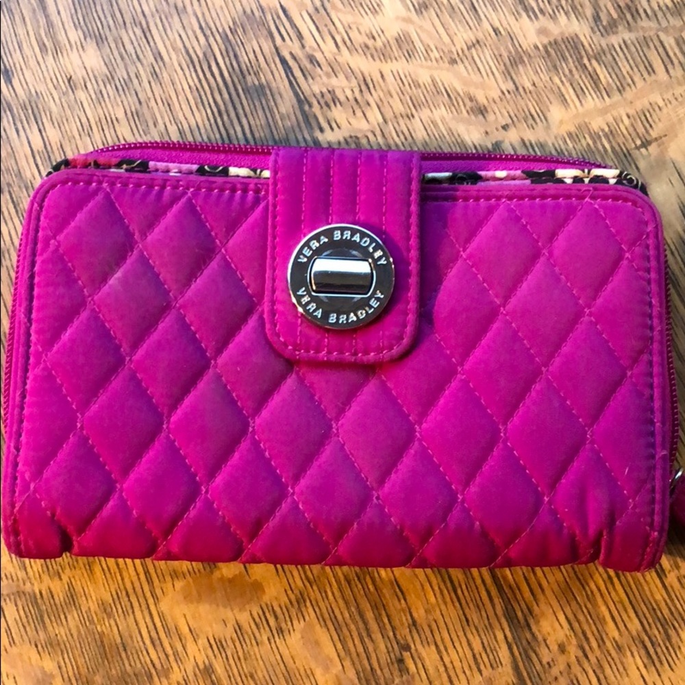 Vera Bradley HOT pink wallet